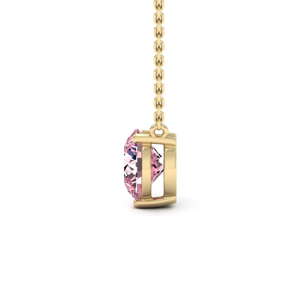 1.00 d.e.w cts 6.50mm Round Colleen Moissanite Necklace