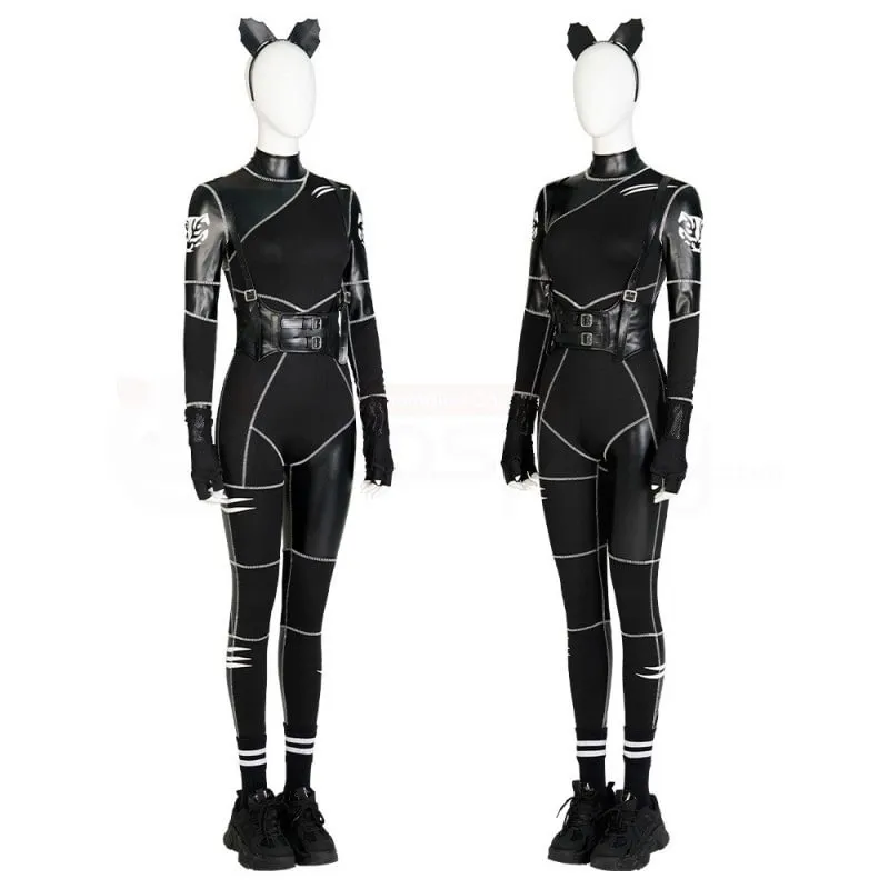 Addams Black Cat Cosplay Outfit