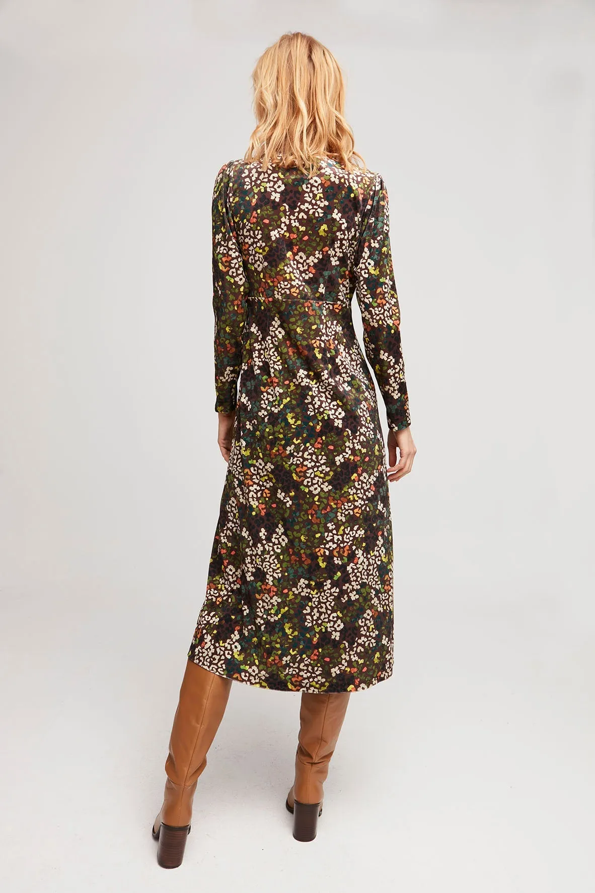 Aldo Martins Front V Neck Multicolor Dress