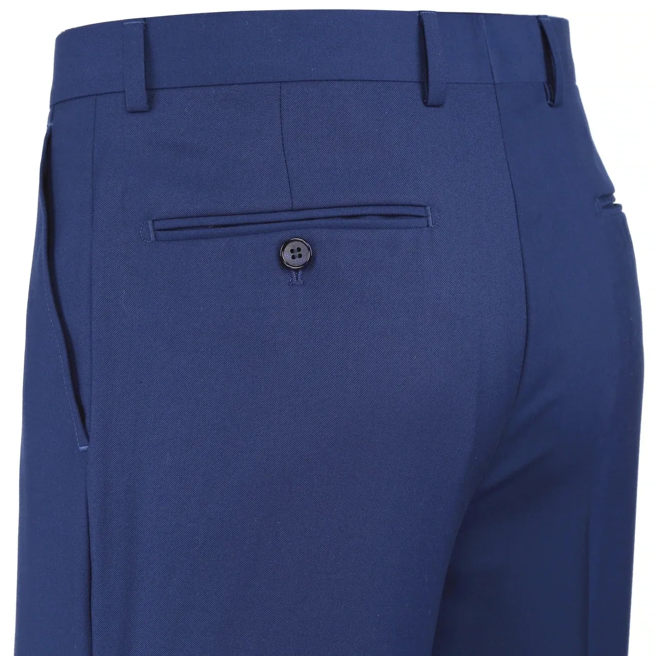 Alessandro Vitello by Renoir Blue Slim Fit Flat Front Suit Separate Pants 201-20