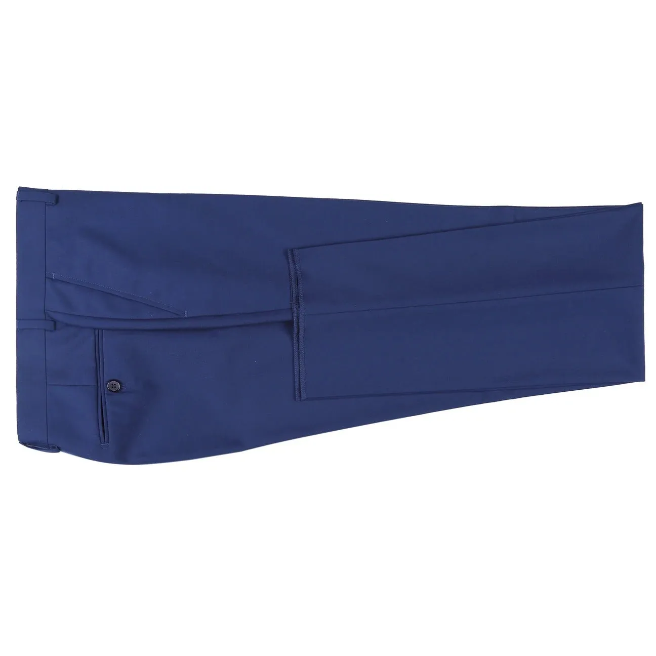 Alessandro Vitello by Renoir Blue Slim Fit Flat Front Suit Separate Pants 201-20