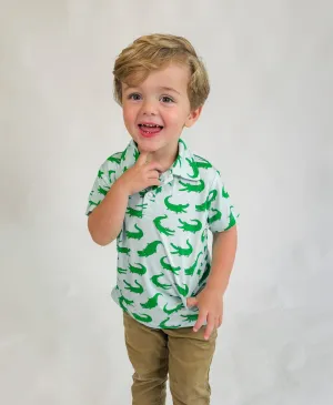 Alligators Toddler Polo