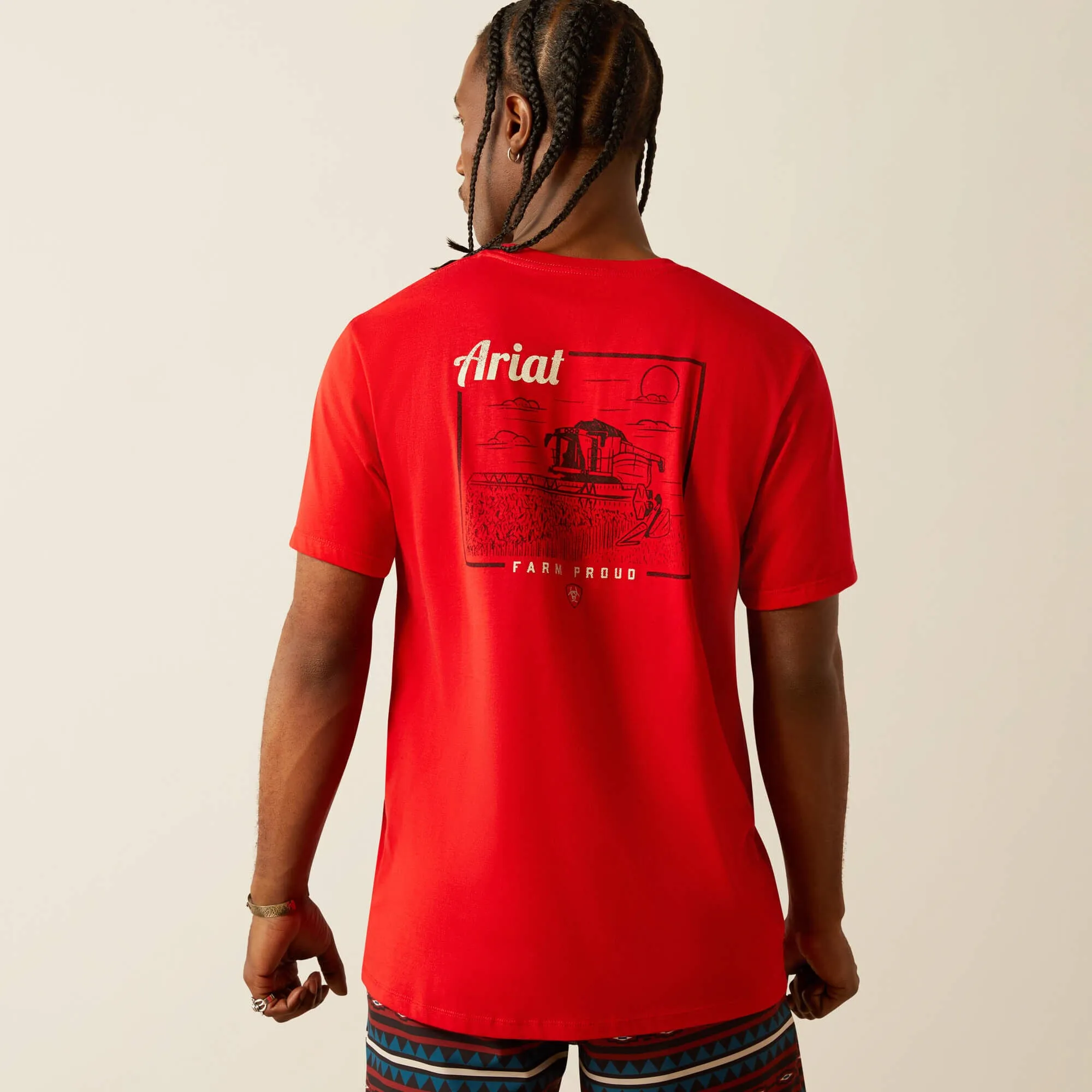 Ariat Farm Proud Red T-Shirt for Men