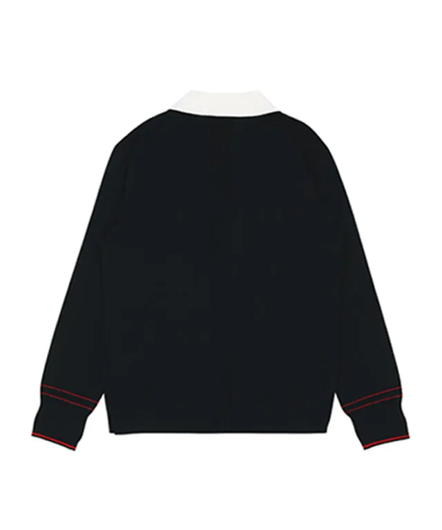 AVEN Men's Preppy Polo Knit - Navy