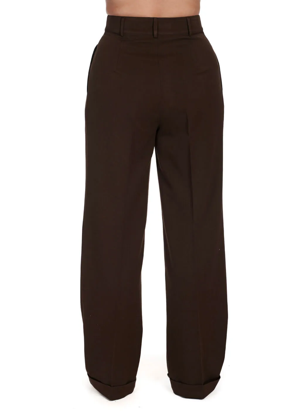 Banned Etta 40's Trousers Brown