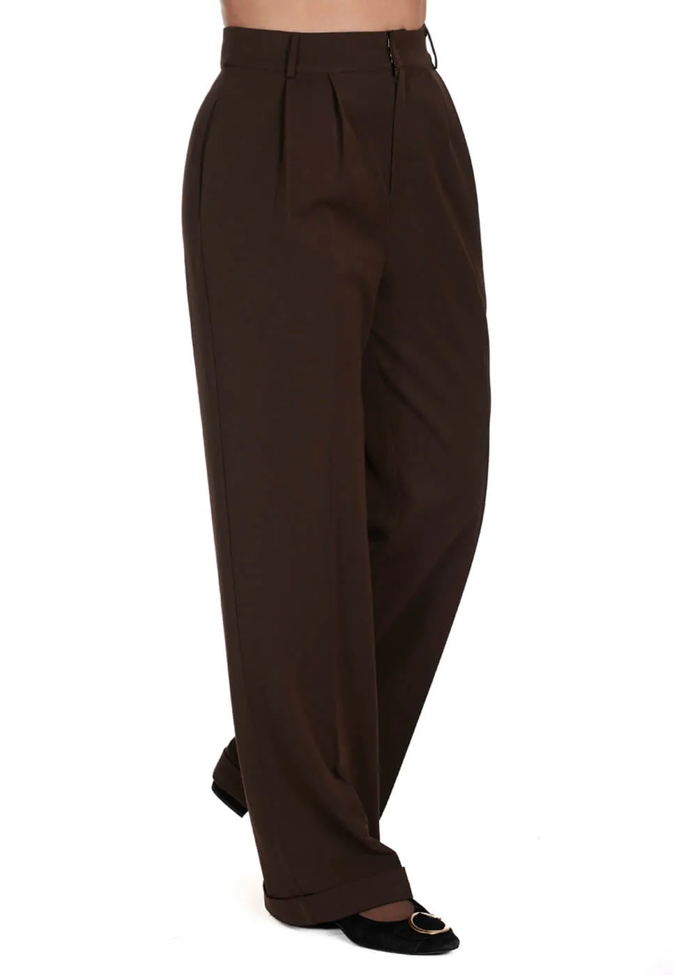 Banned Etta 40's Trousers Brown