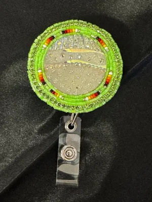 Beaded Badge Reel