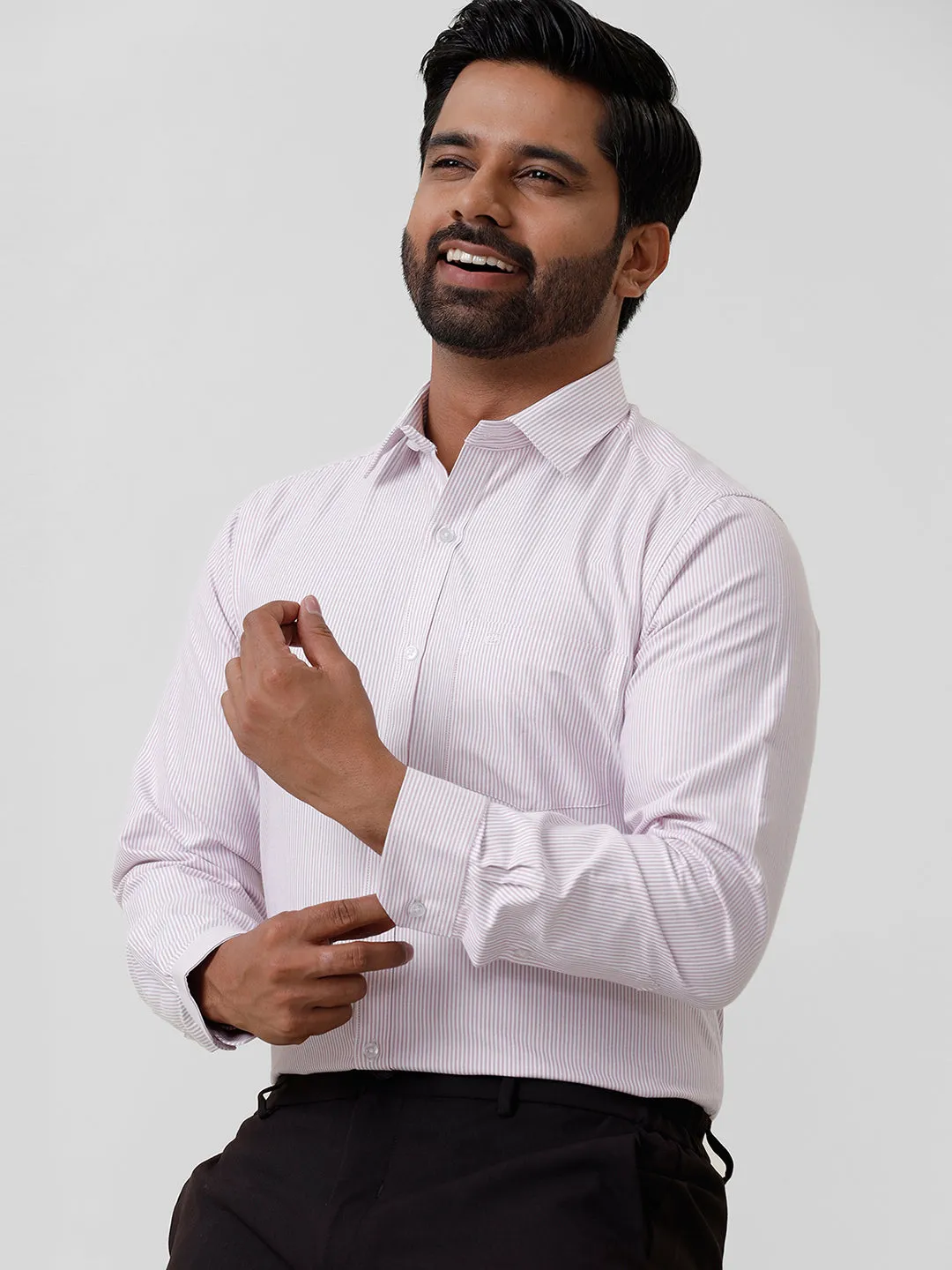 Berlin Stripes - Pink Casual Shirts  For Men | Ariser