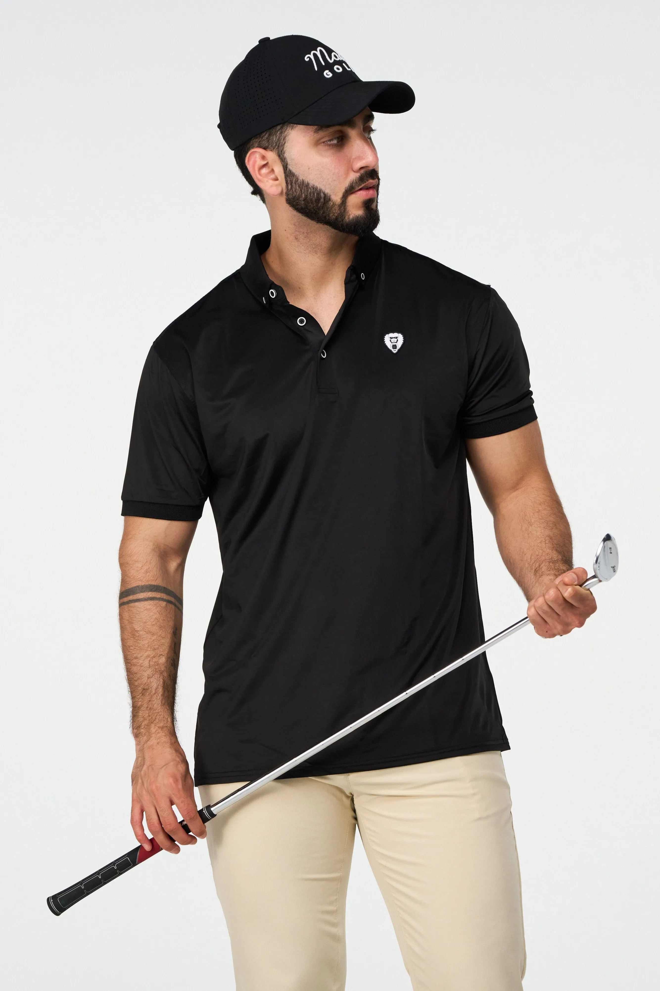 BLACK 8 GOLF POLO