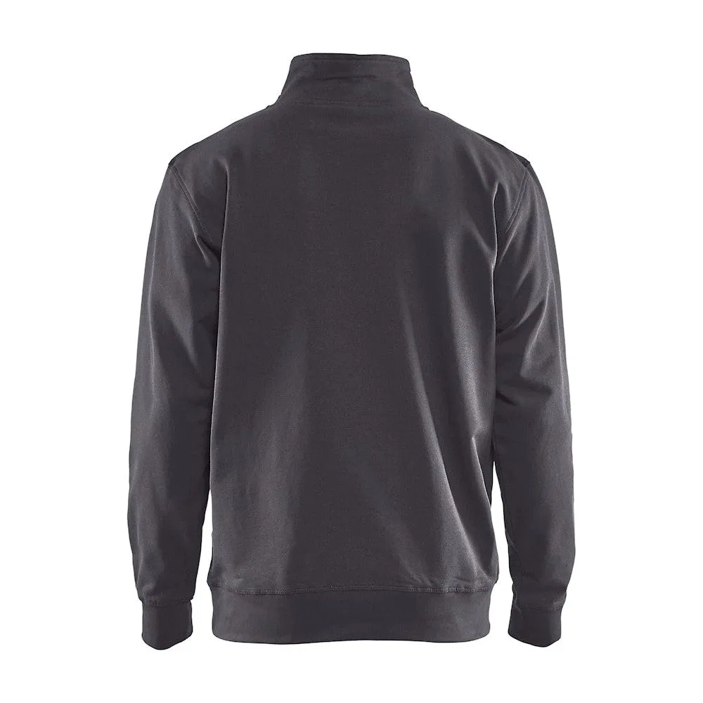 Blaklader Half-Zip 2-Tone Sweatshirt 3353 - Mid Grey/Black