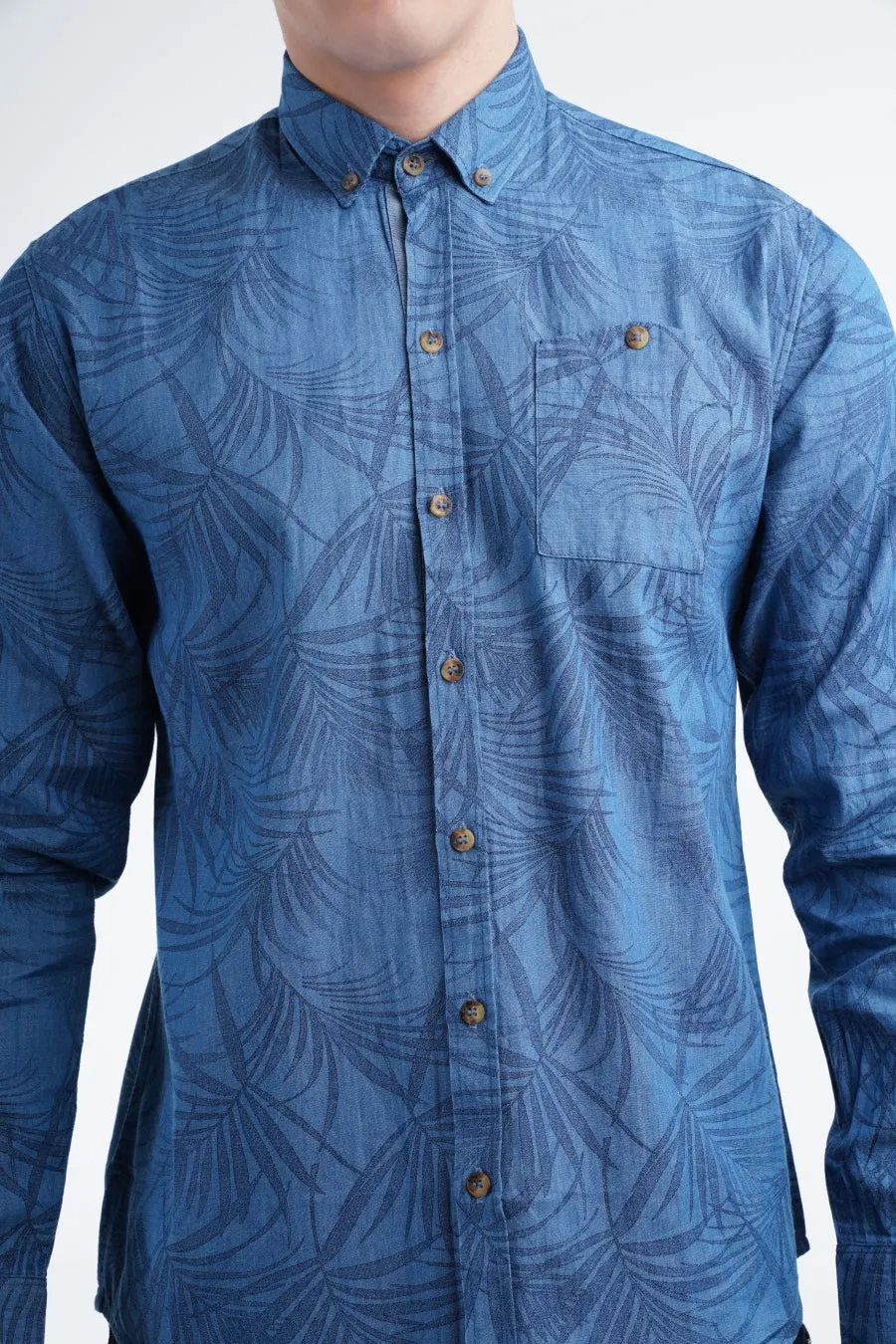Blue Palm Shirt