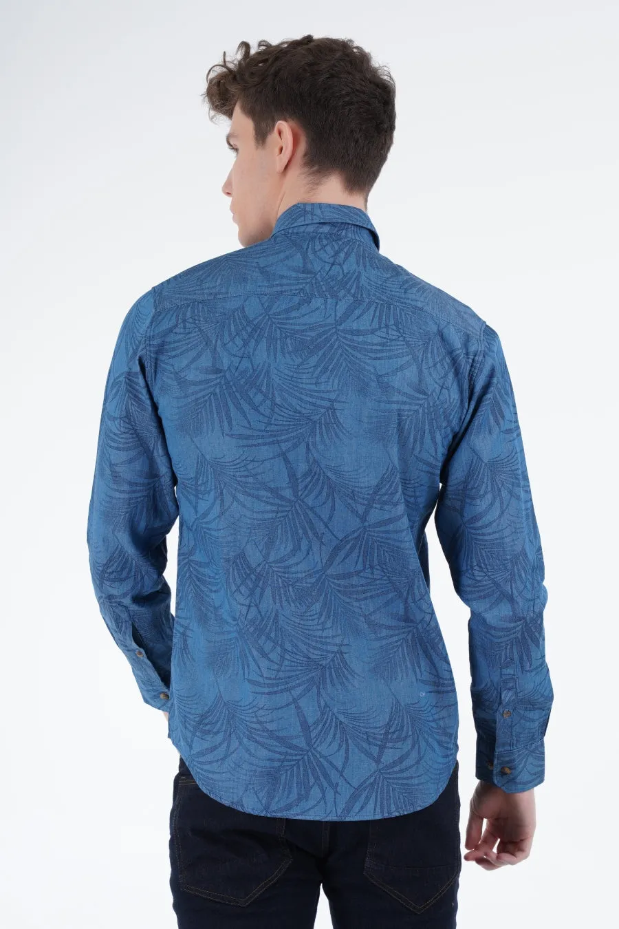 Blue Palm Shirt