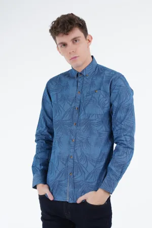 Blue Palm Shirt