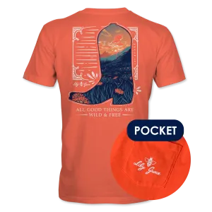 Boot Scene- Cowboy Boot Sunset T-Shirt