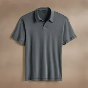 Brushed Lotus Polo - Asphalt