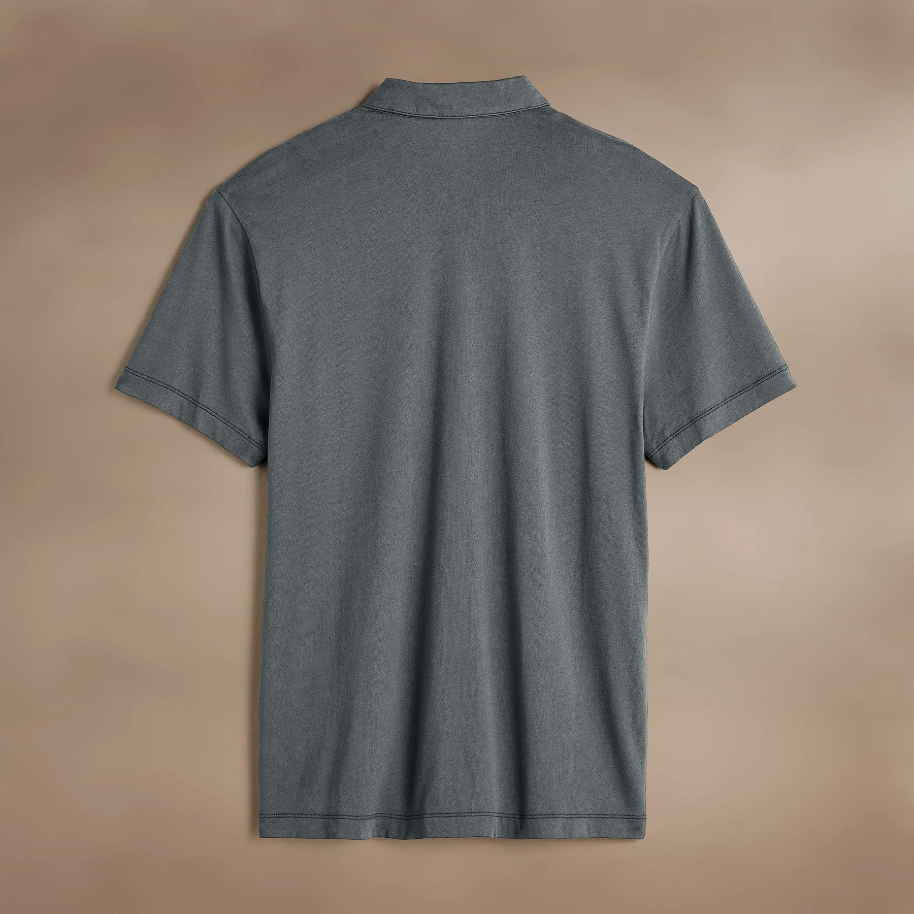 Brushed Lotus Polo - Asphalt
