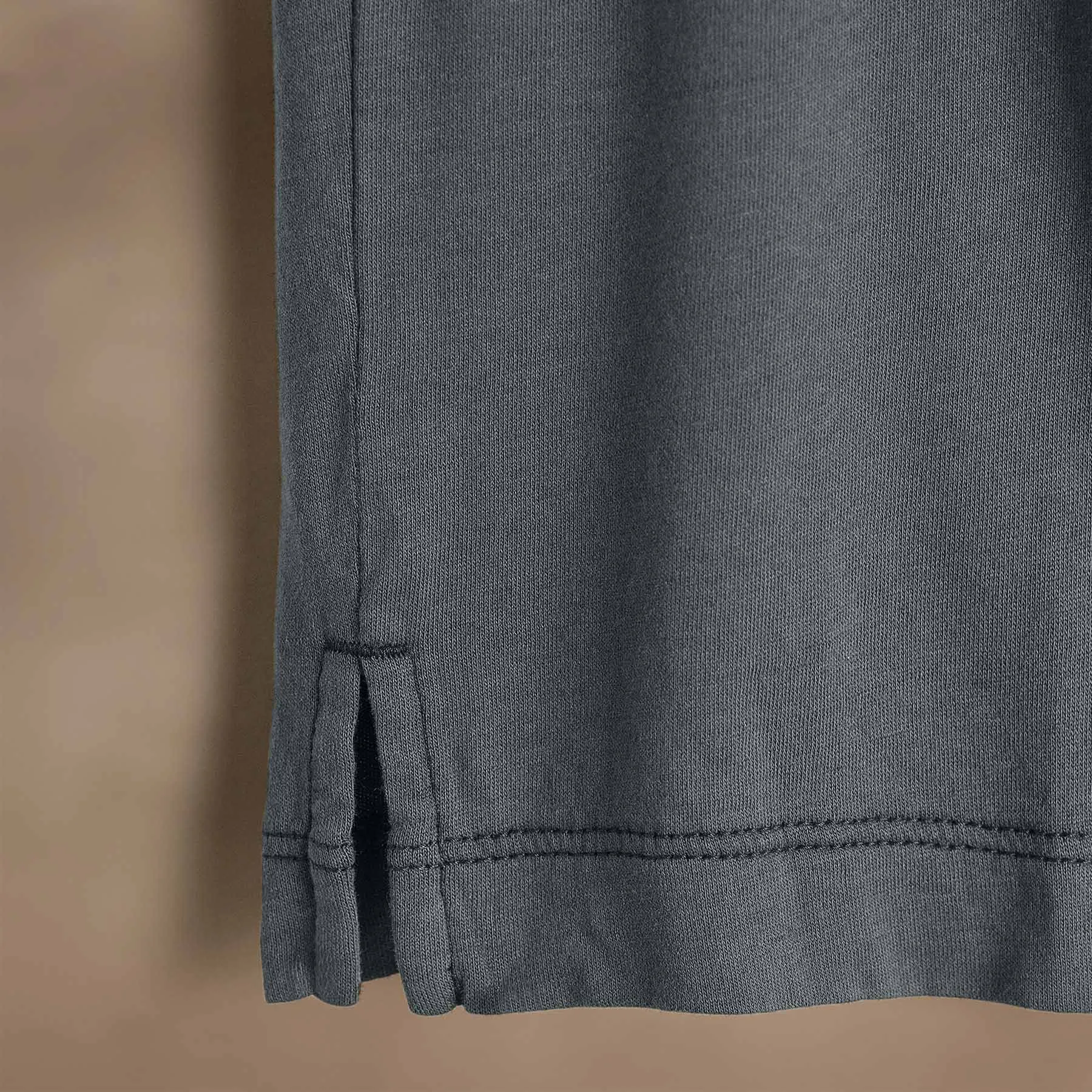 Brushed Lotus Polo - Asphalt