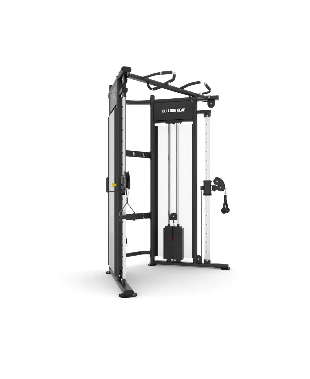 Bulldog Gear - Dual Cable Adjustable Pulley Machine - Functional Trainer x2 100kg Stacks in