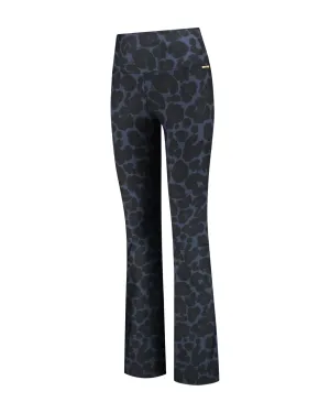 Celine Flared Leggings | Leopard Navy