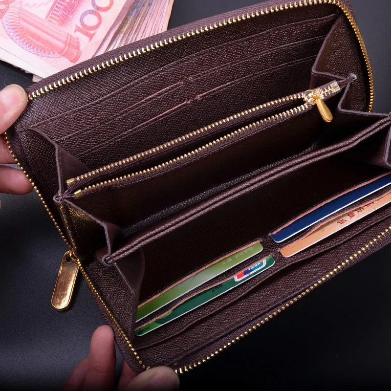 Chic Wallet Business Card Holder With Coin Purse