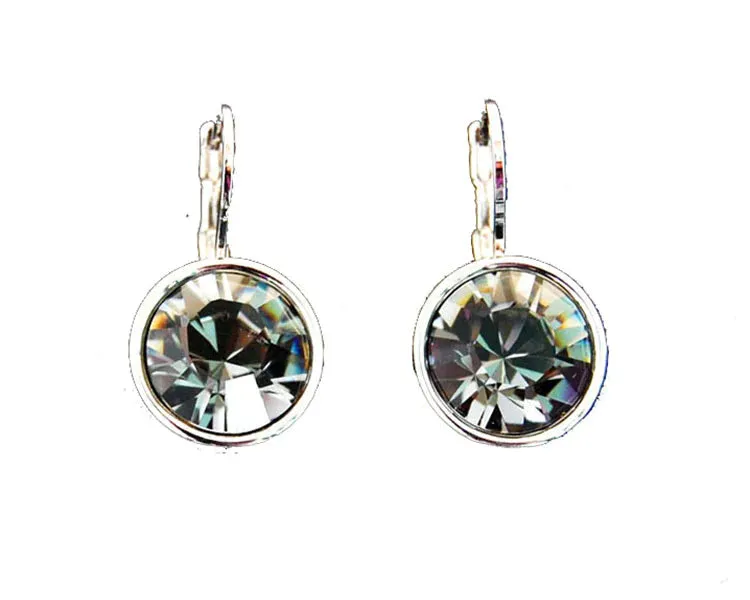 Cimber Designs Classic Swarovski SILVER Stud Earring