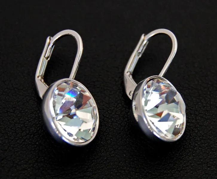 Cimber Designs Classic Swarovski SILVER Stud Earring