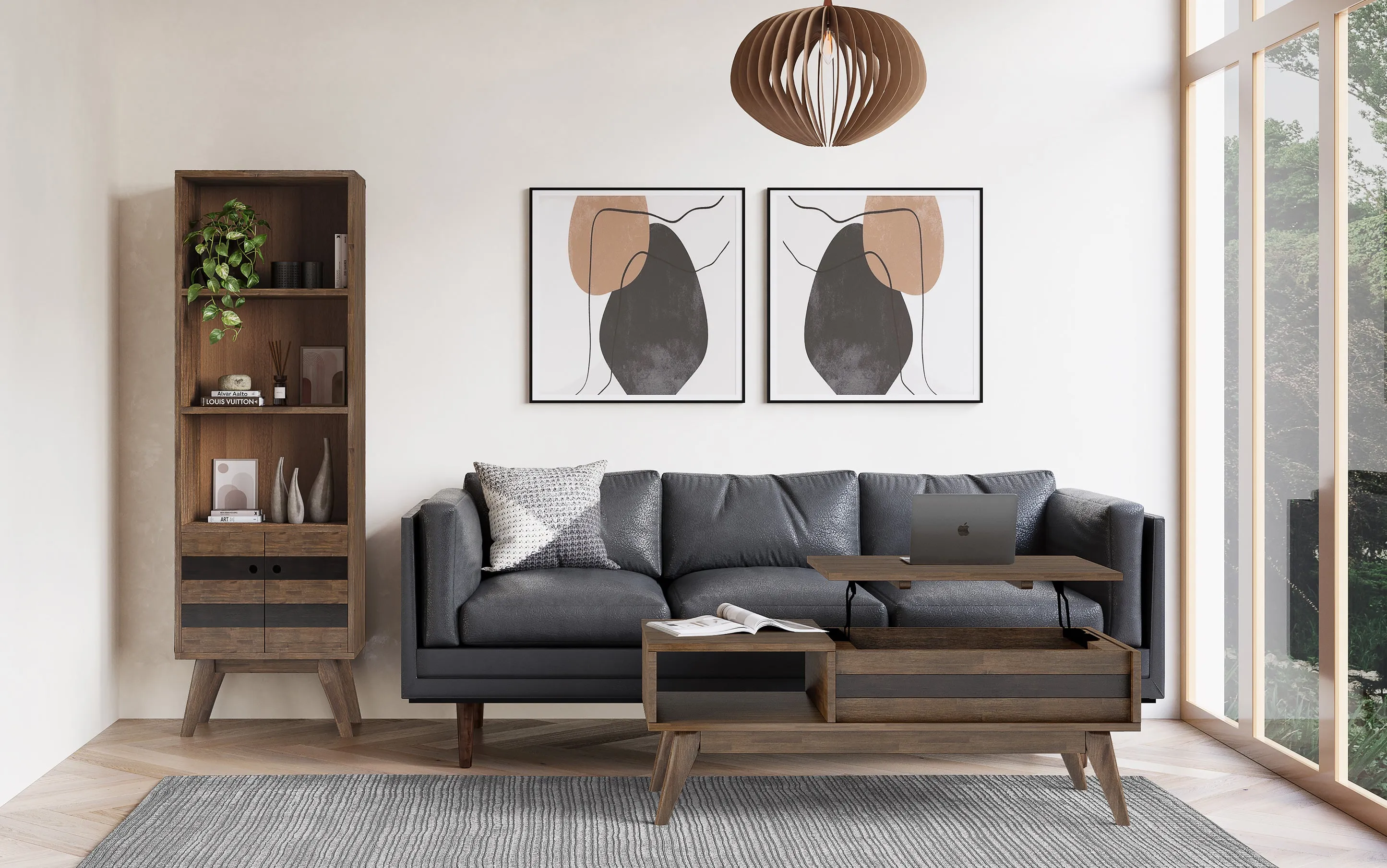 Clarkson Lift Top Coffee Table in Acacia