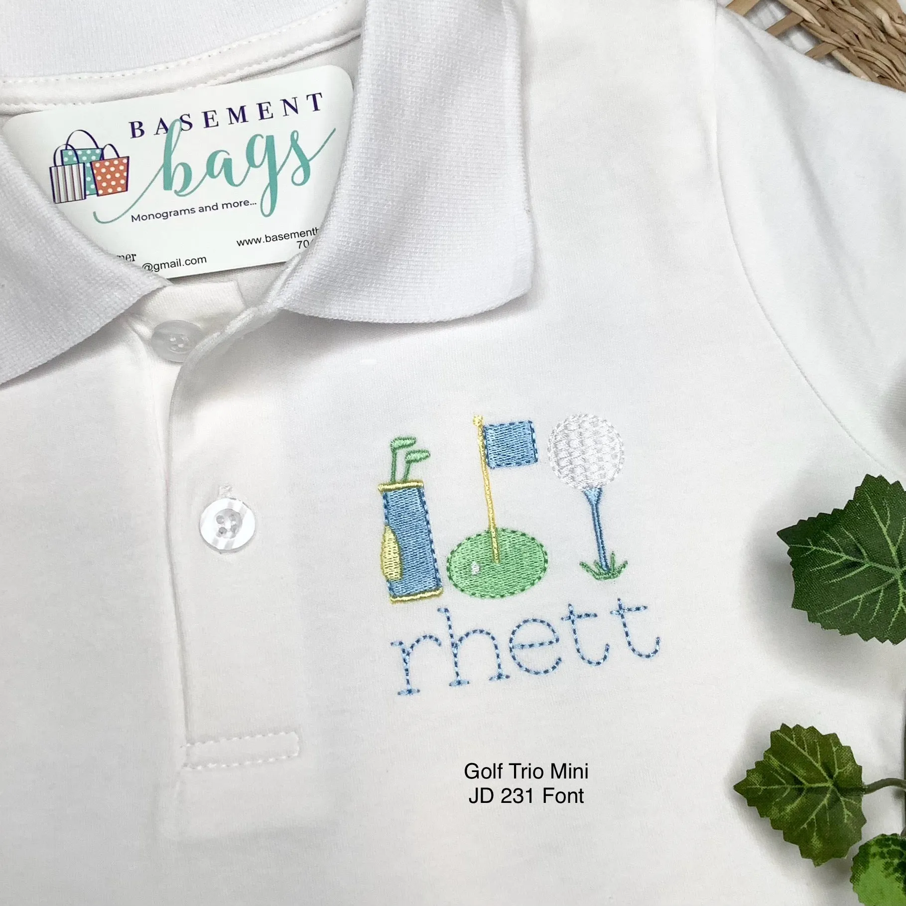 Classic Monogrammed Polo