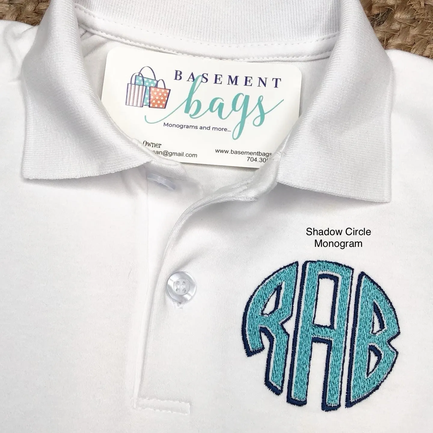 Classic Monogrammed Polo
