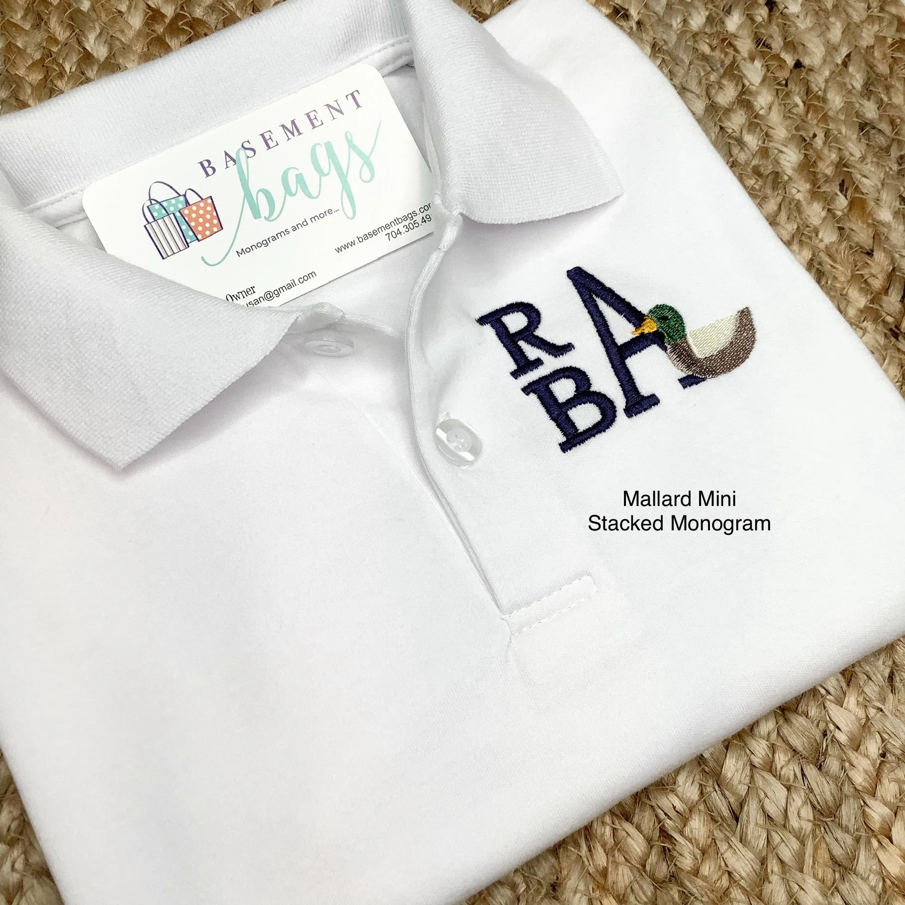 Classic Monogrammed Polo