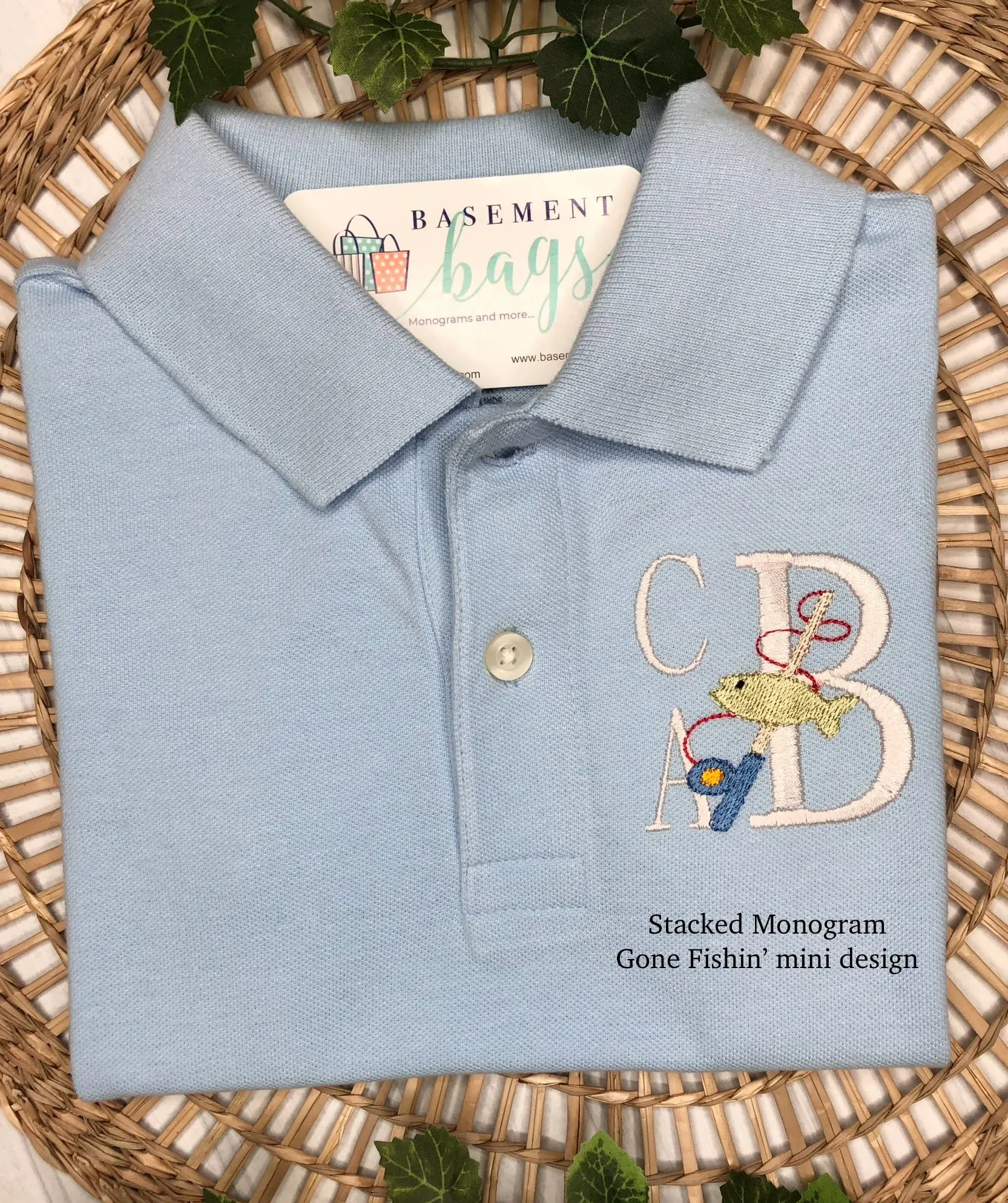 Classic Monogrammed Polo