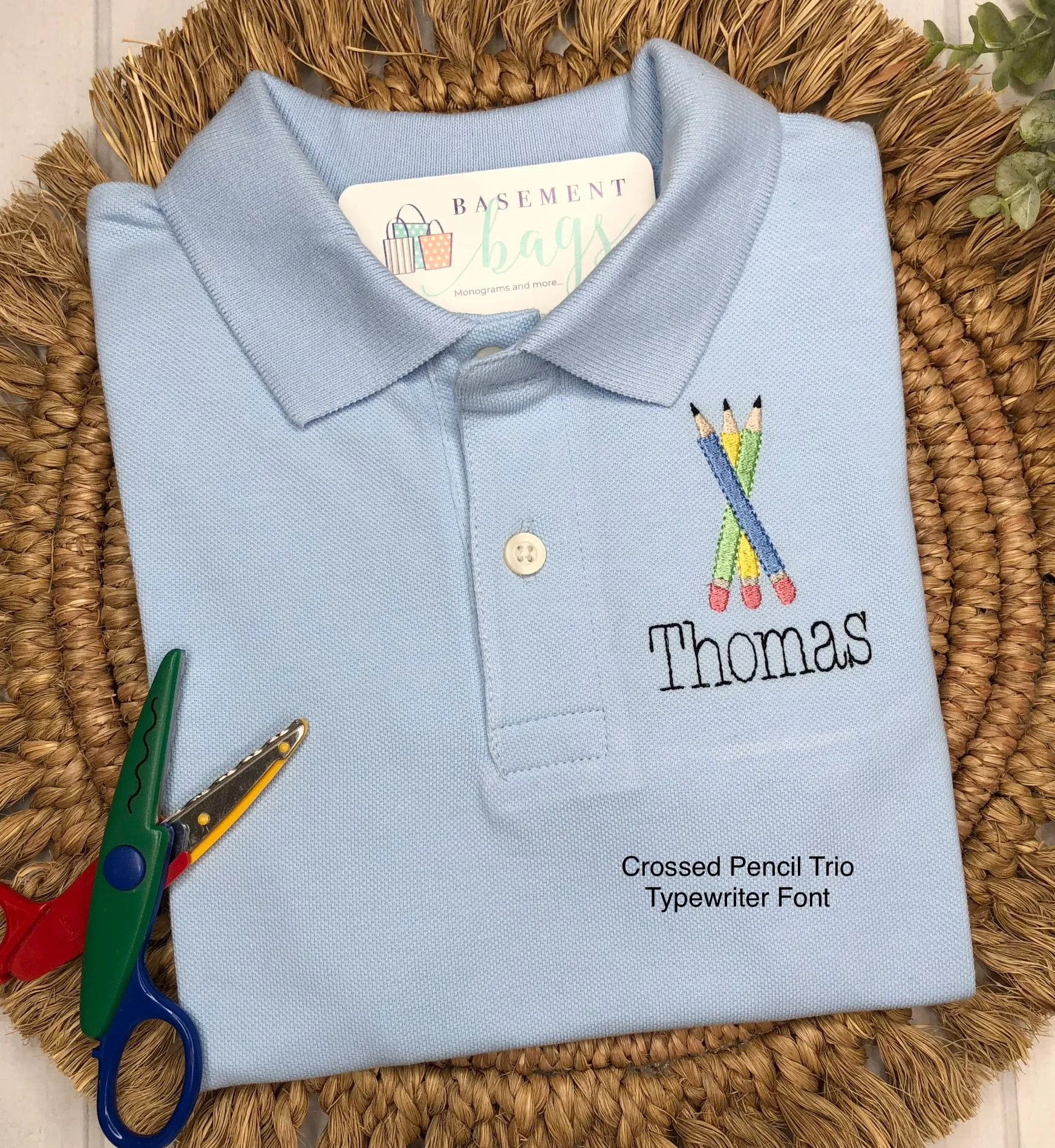 Classic Monogrammed Polo