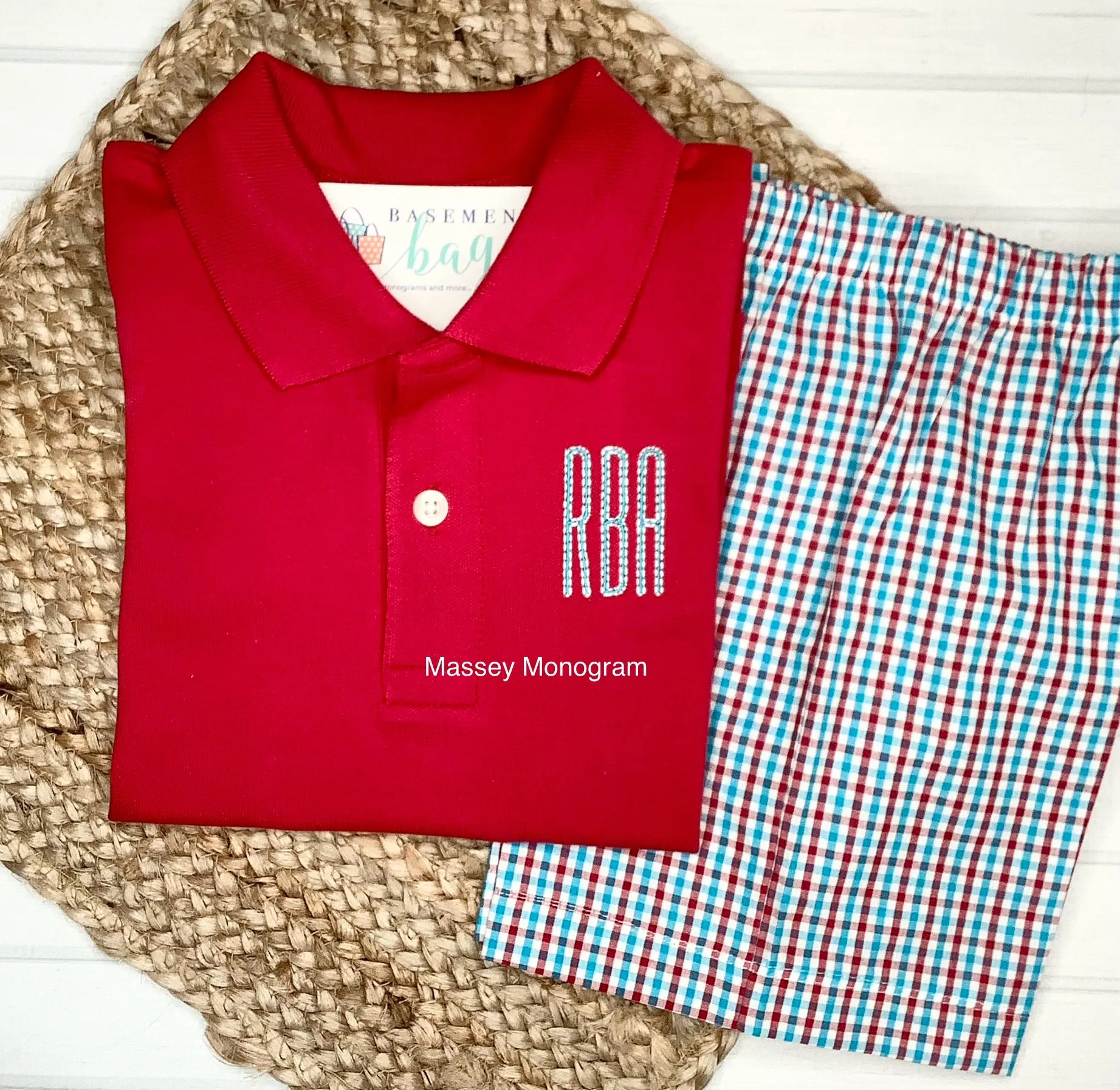 Classic Monogrammed Polo