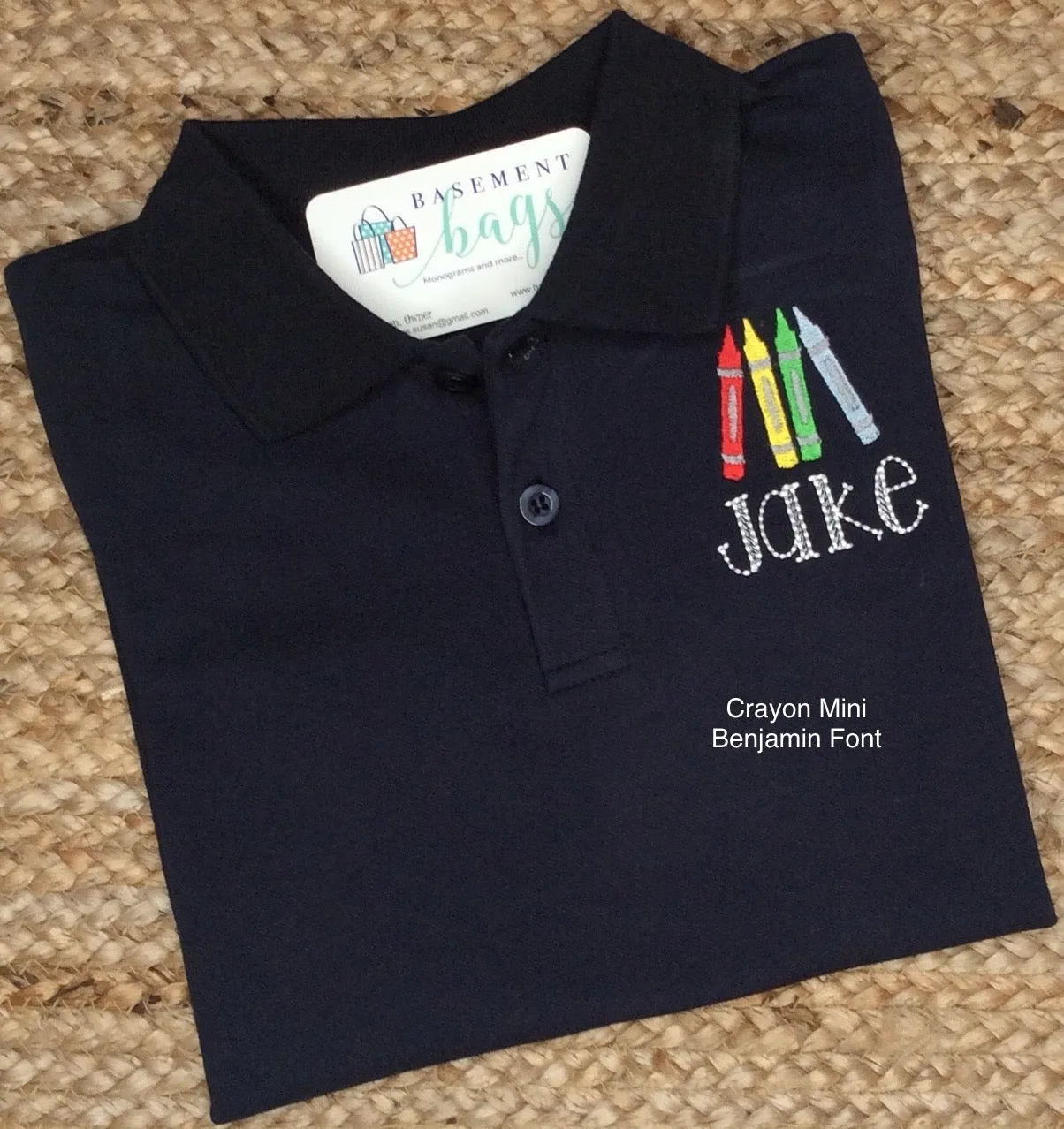 Classic Monogrammed Polo