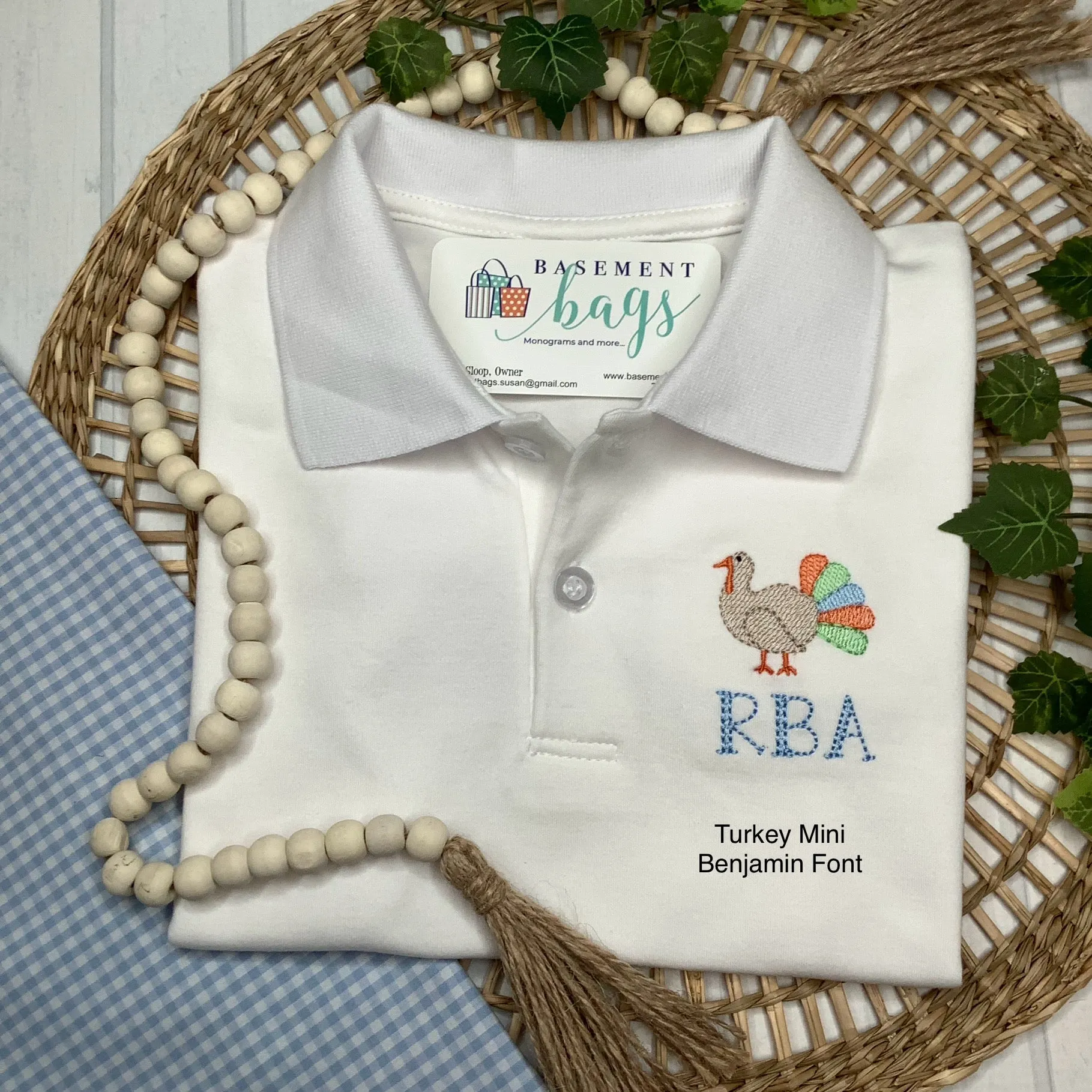 Classic Monogrammed Polo