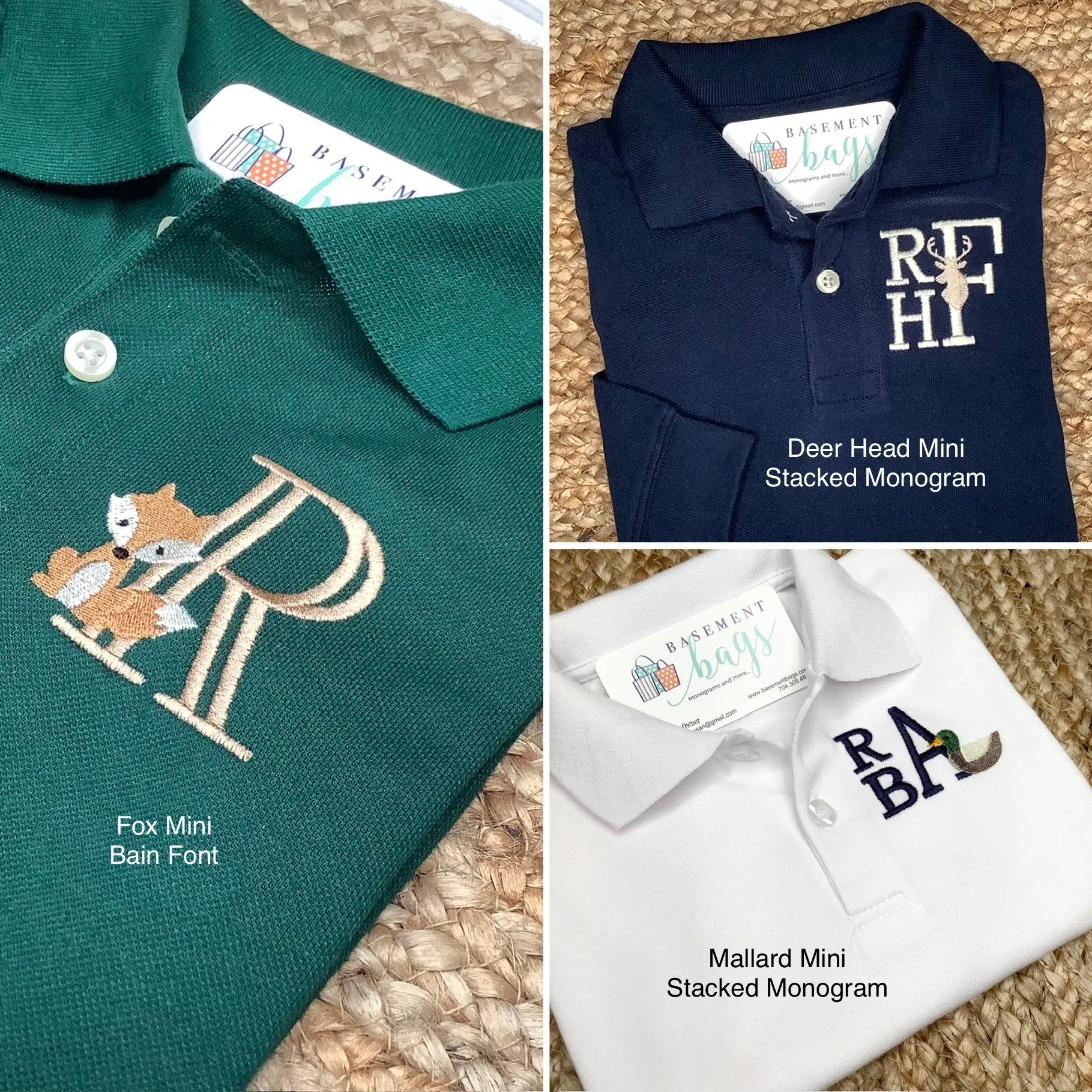 Classic Monogrammed Polo