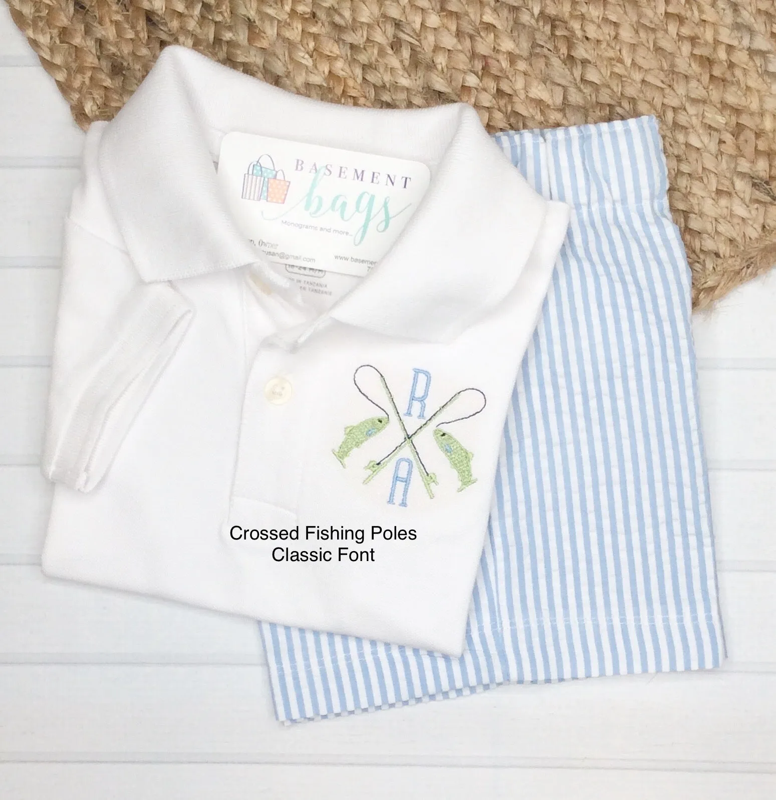 Classic Monogrammed Polo
