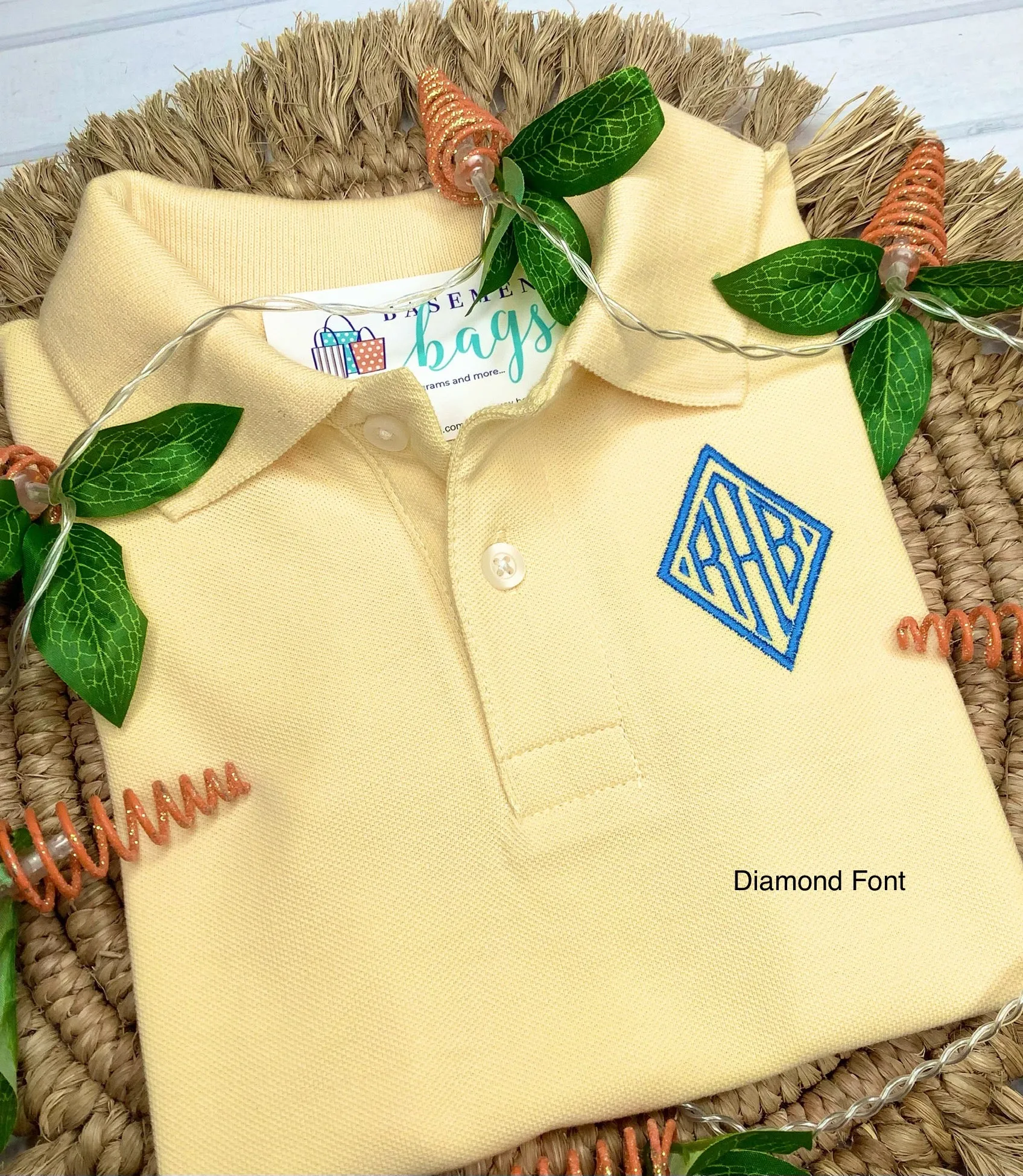 Classic Monogrammed Polo
