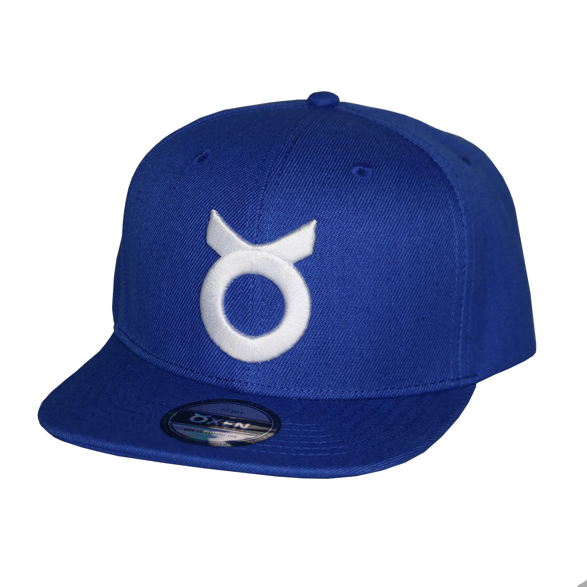 Classic Ring Snapback Hat - Blue / White