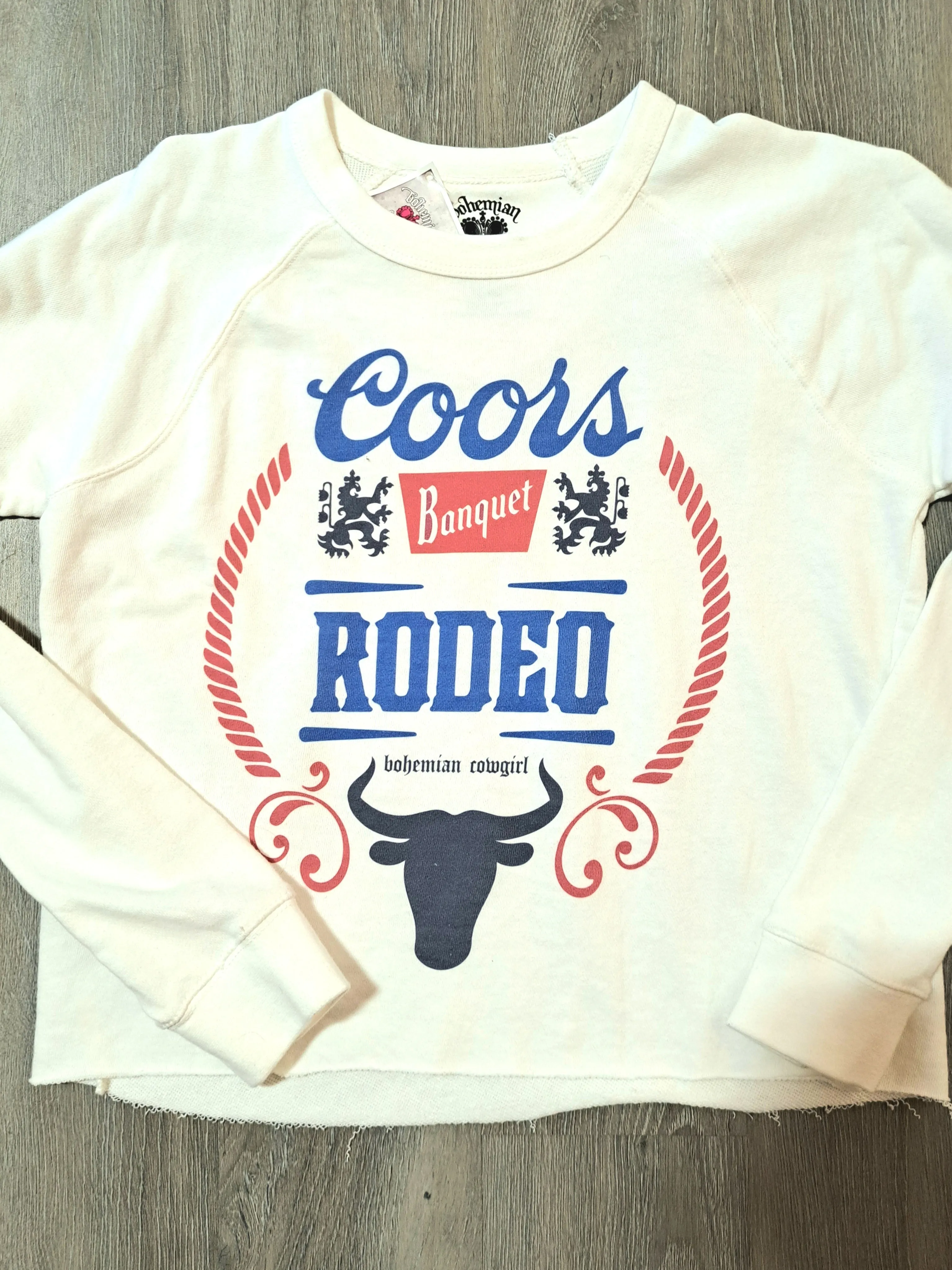 Coors Banquet Rodeo White Sweatshirt - WS
