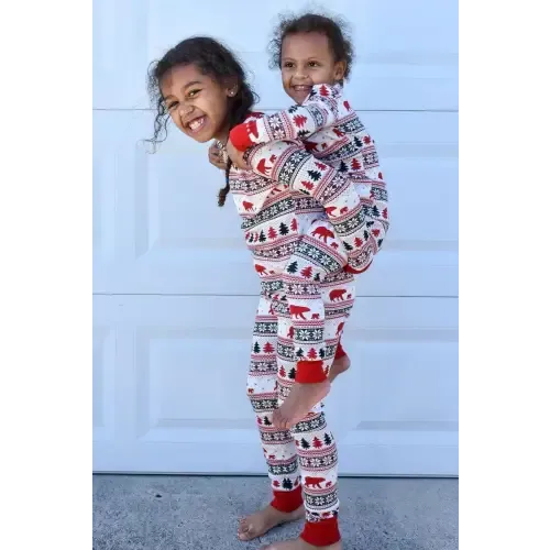 Cozy Matching Christmas Long Sleeve Jumpsuits for Babies
