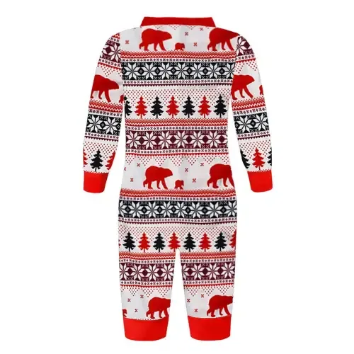 Cozy Matching Christmas Long Sleeve Jumpsuits for Babies