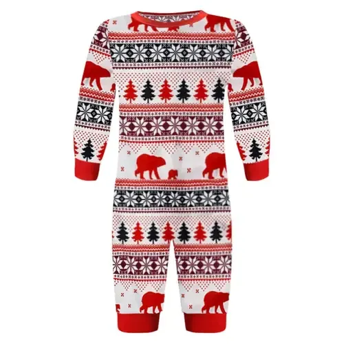 Cozy Matching Christmas Long Sleeve Jumpsuits for Babies
