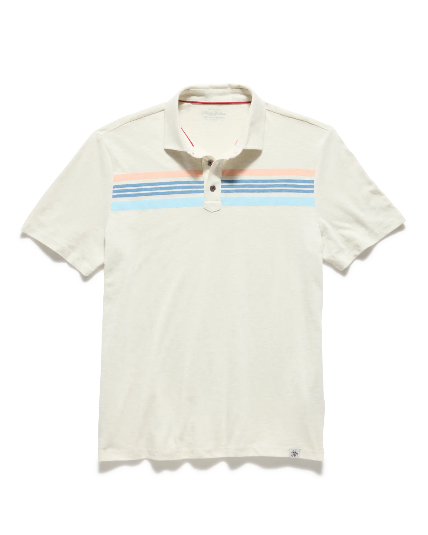 CRESTLINE CHEST STRIPE SLUB POLO