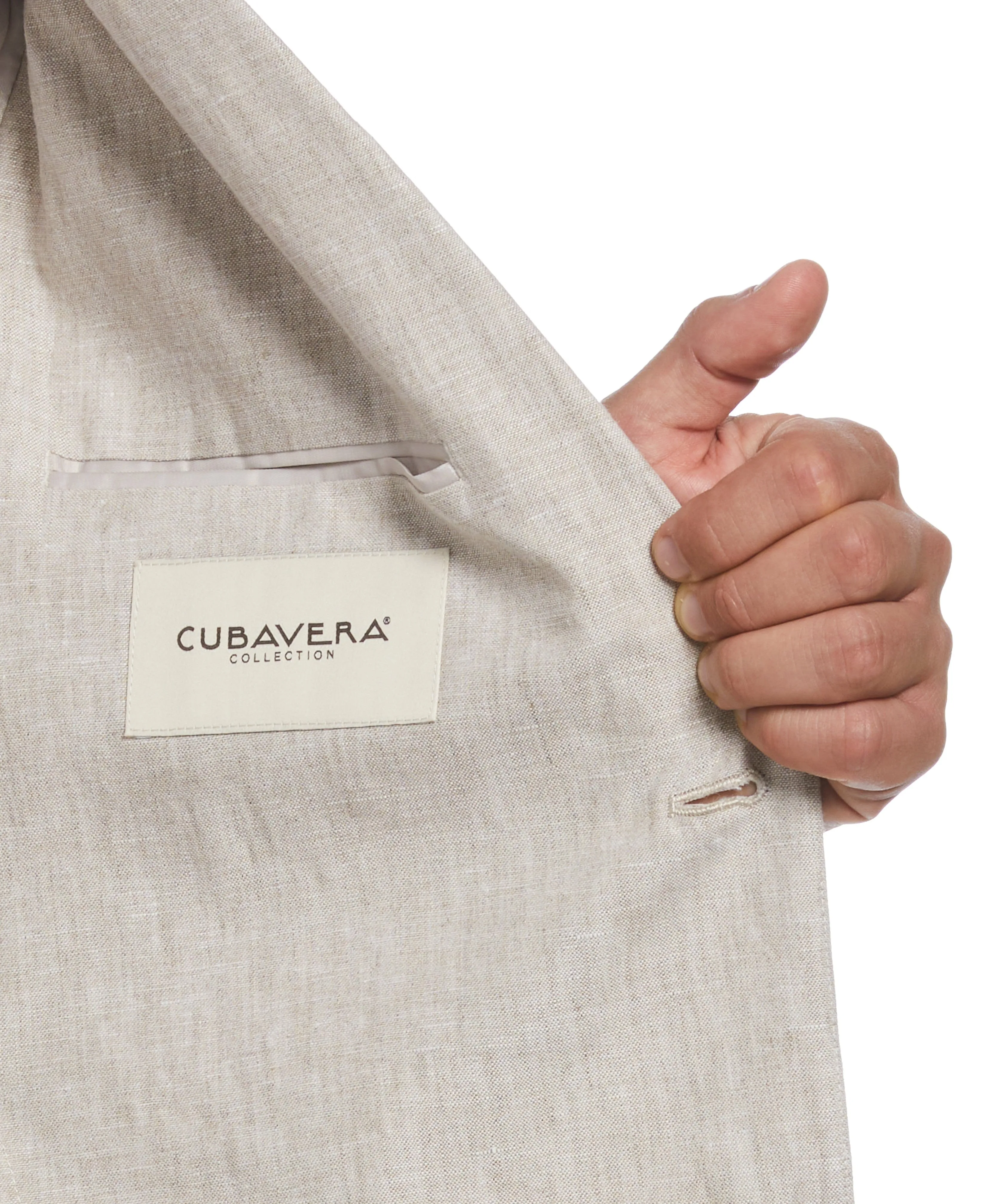 Delave Natural Linen Suit