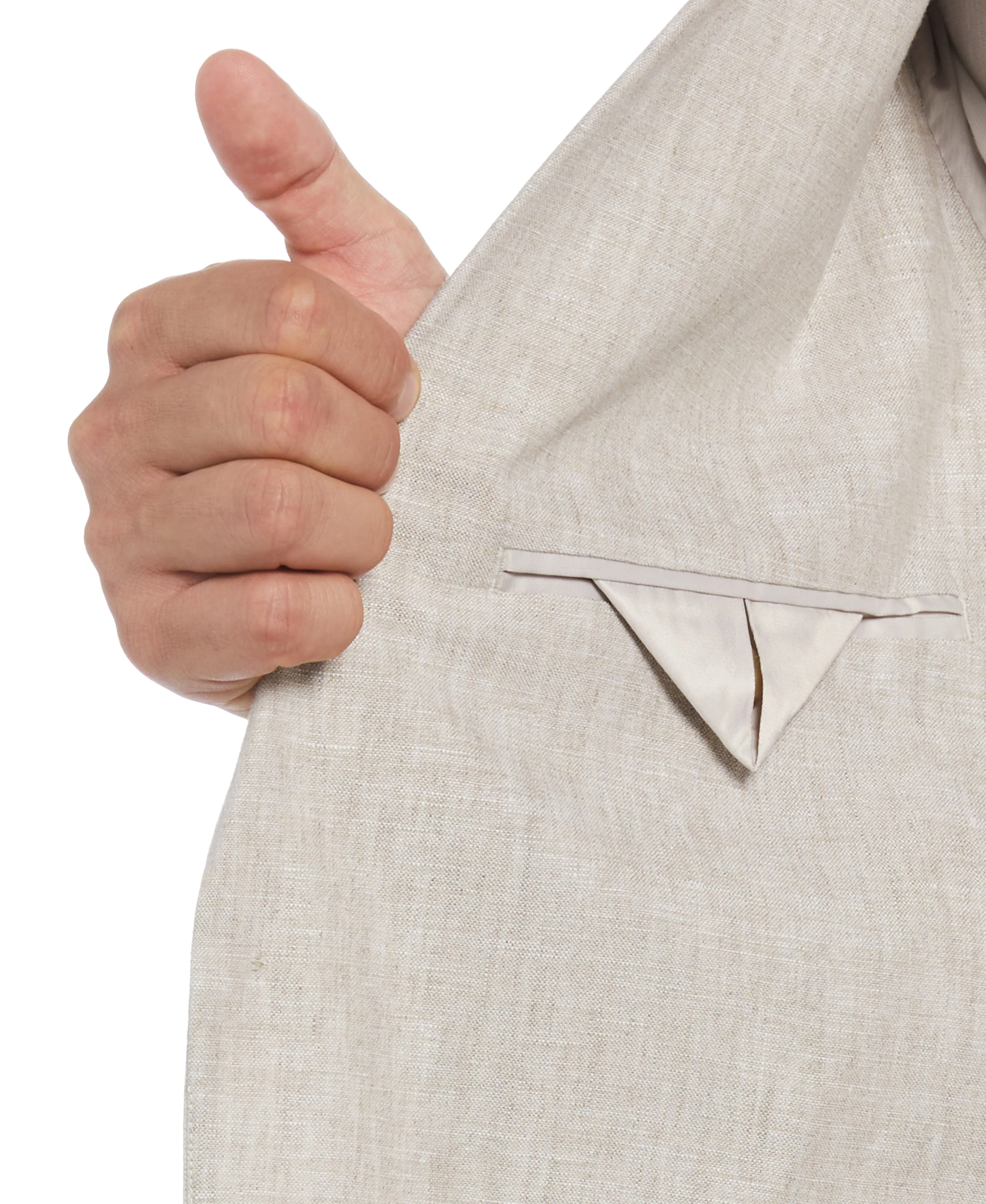 Delave Natural Linen Suit