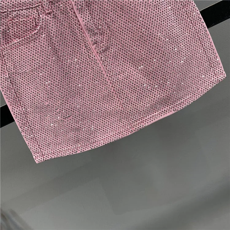 Diamond Jean Mini Skirt