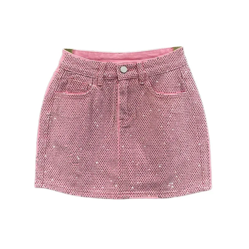 Diamond Jean Mini Skirt