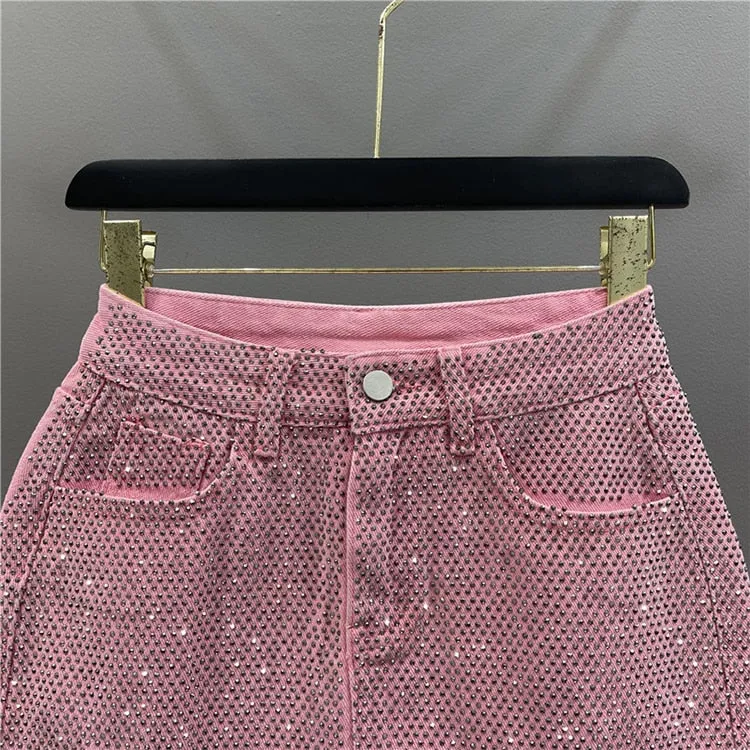 Diamond Jean Mini Skirt