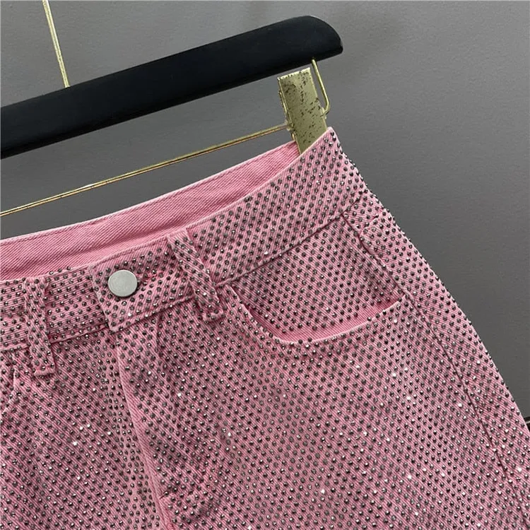Diamond Jean Mini Skirt